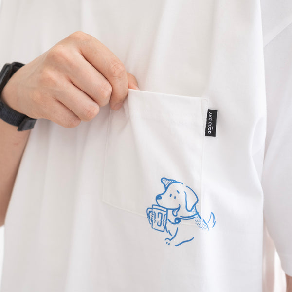 (ZT1710) Always Together Graphic Pocket Tee