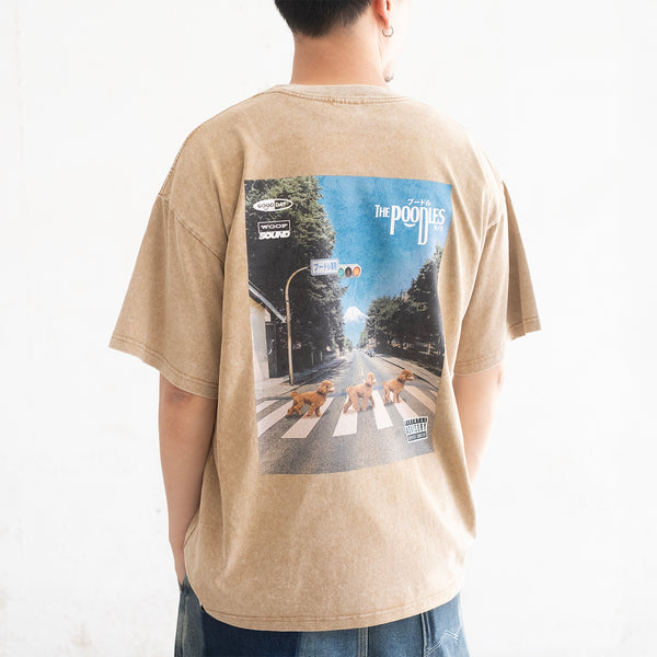 (ZT1716) The Poodles Graphic Tee