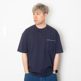 (ZT1714) Peace Symbol Patchwork Pocket Tee