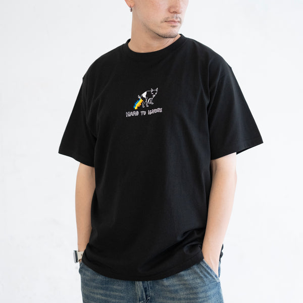 (ZT1725) Hard To Ignore Embroidery Graphic Tee