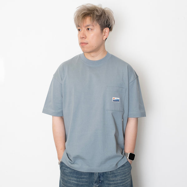 (ZT1722) 4 Leaf Clover Patchwork Pocket Tee