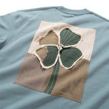 (ZT1722) 4 Leaf Clover Patchwork Pocket Tee