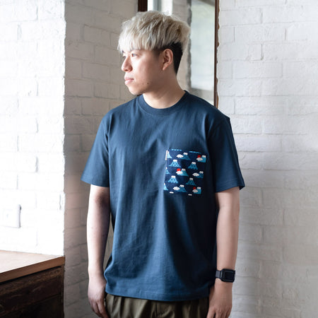 (ZT1300) PJai in Blue Graphic Tee