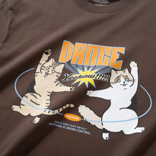 (ZT1747) Dance Cat Graphic Tee