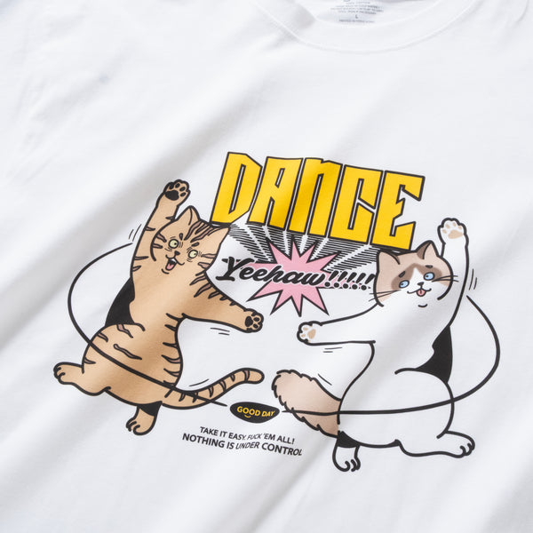 (ZT1747) Dance Cat Graphic Tee