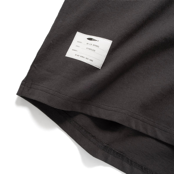 (TP1662) College Crop Sleeve Panel Tee