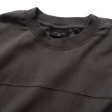 (TP1662) College Crop Sleeve Panel Tee