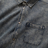 (ST473) Heavy Wash Denim Boro Shirt