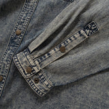 (ST473) Heavy Wash Denim Boro Shirt