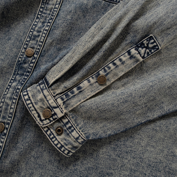 (ST473) Heavy Wash Denim Boro Shirt