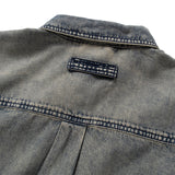 (ST473) Heavy Wash Denim Boro Shirt