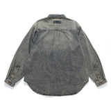 (ST473) Heavy Wash Denim Boro Shirt