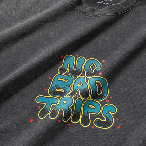 (ZT1754) No Bad Trips Graphic Tee