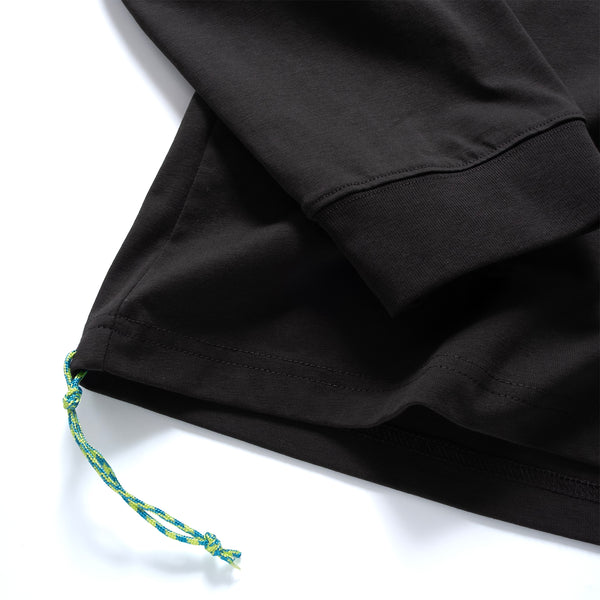 (YT1713) Anti Odor Drawstrings Long Sleeve Tee