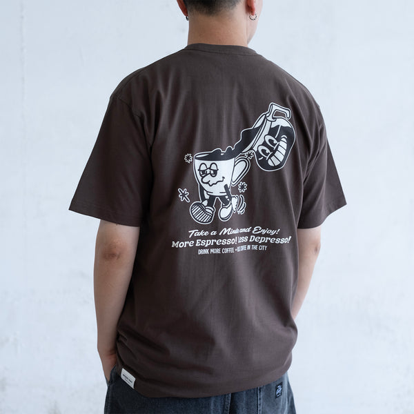 (ZT1755) Coffee Power Graphic Tee