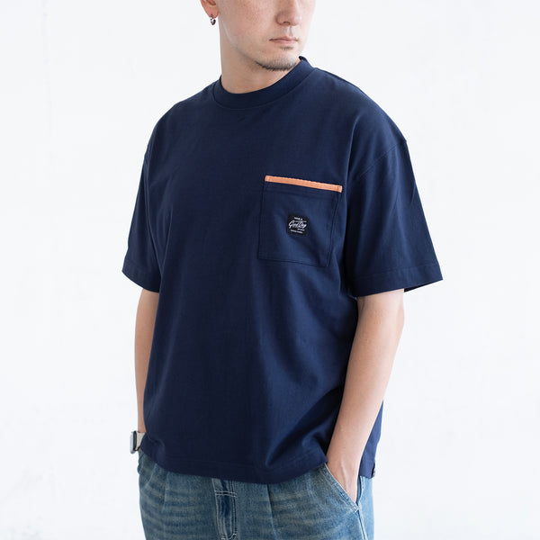 (ZT1759) Fuji Camping Patchwork Pocket Tee