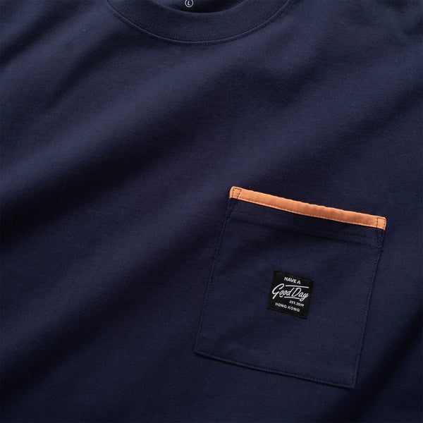 (ZT1759) Fuji Camping Patchwork Pocket Tee