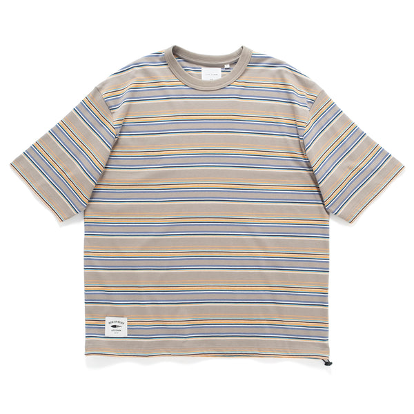 (TP1663) Stripes Drawstring Tee