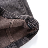 (PT410) Washed Denim Cargo Baggy Pants