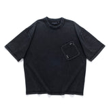 (TP1702) Washed Hand Stitch Pocket Tee