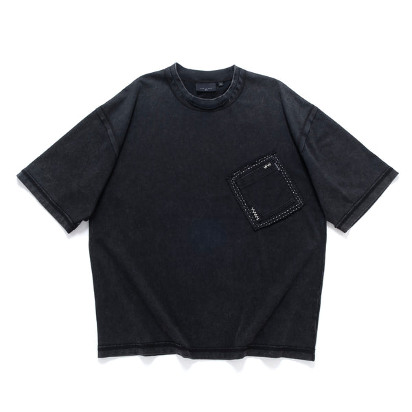 (TP1702) Washed Hand Stitch Pocket Tee