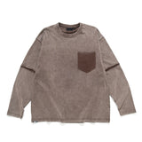 (TP1703) Washed Fake Layer Tee