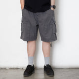 (SP370) Garment Dye Wash Cargo Shorts