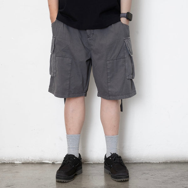 (SP370) Garment Dye Wash Cargo Shorts