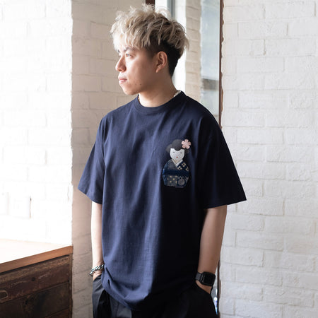 (ZT1300) PJai in Blue Graphic Tee