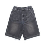 (SP419) 洗水過膝牛仔短褲