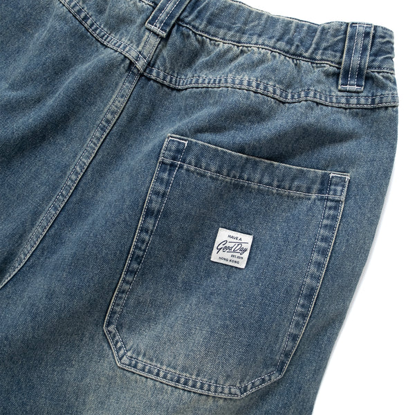 (SP419) 洗水過膝牛仔短褲