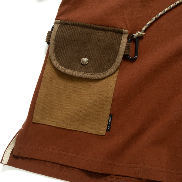 (TP1671) 仿斜孭小袋Tee