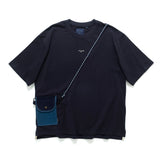 (TP1671) 仿斜孭小袋Tee