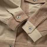 (JK415) 女裝短版散口拼布外套