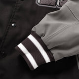 (JK407) 拼色棒球外套