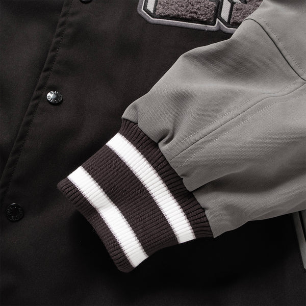 (JK407) 拼色棒球外套