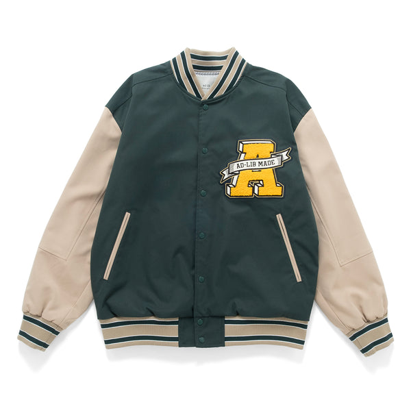 (JK407) 拼色棒球外套