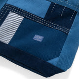 (YB544) 藍染拼布刺子繡側肩袋