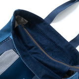 (YB544) 藍染拼布刺子繡側肩袋