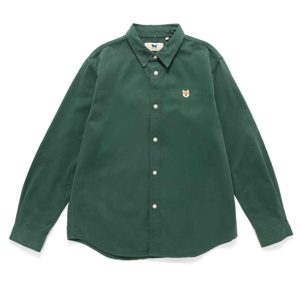 (ST483) Jersey Sleeve Patchwork Shirt