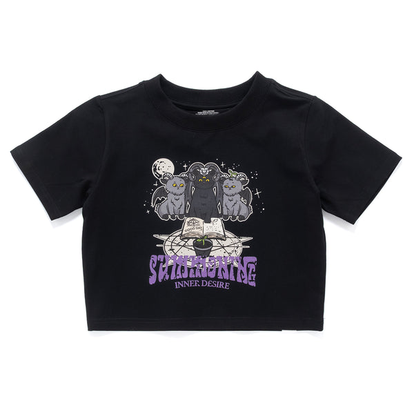 (ZT1780) Summoning Graphic Cropped Tee