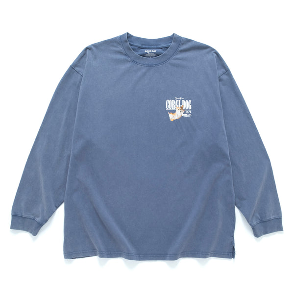 (ZT1779) Swimming Corgi 圖案長袖 Tee