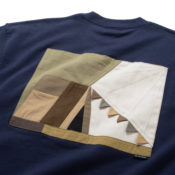(ZT1770) Camping Tent Patchwork Pocket Tee