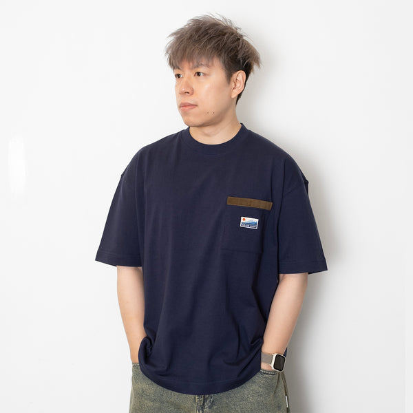 (ZT1770) Camping Tent Patchwork Pocket Tee