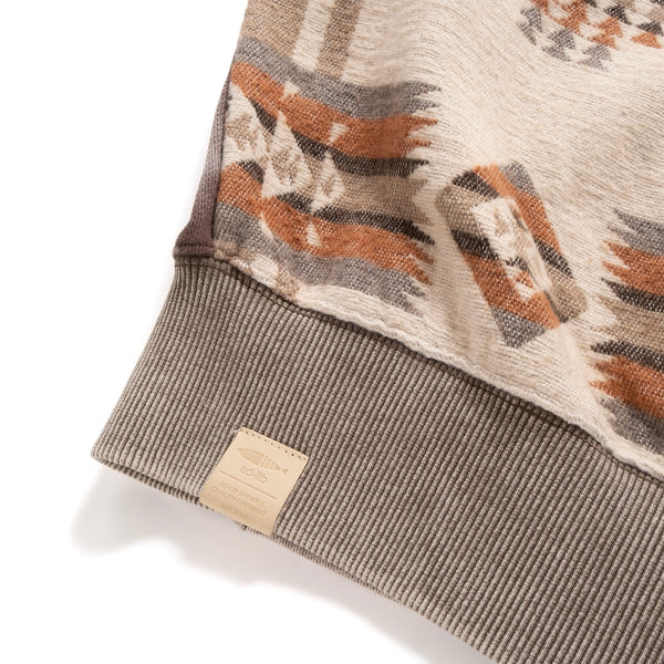 (SW514) 洗水民族圖案拼布衛衣