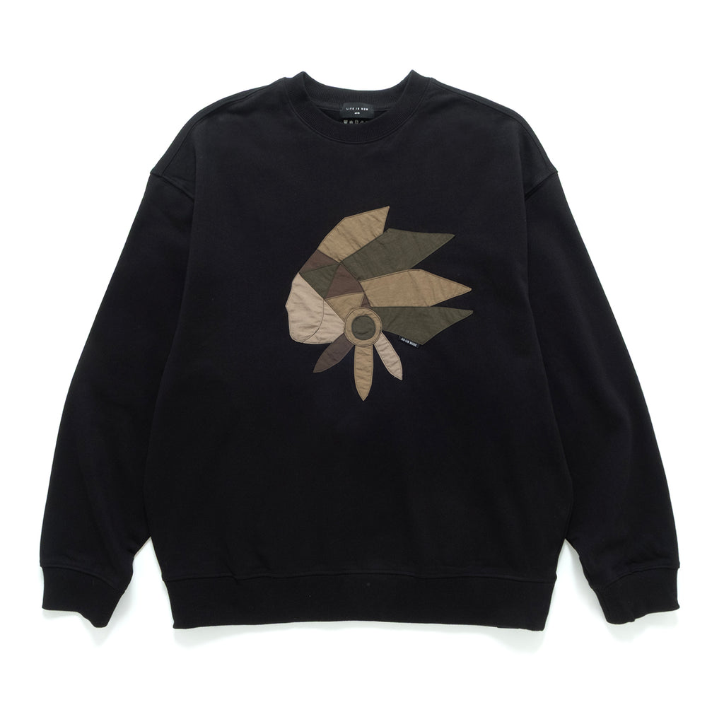 (ZW532) 酋長拼布衛衣