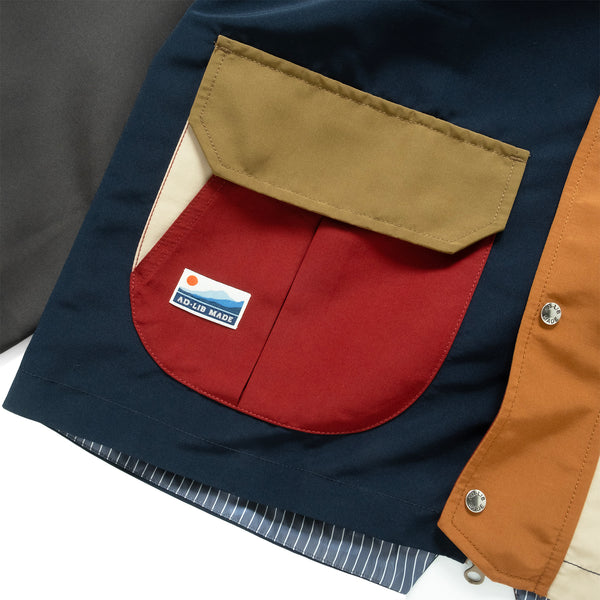 (JK402) Colorblock Parka