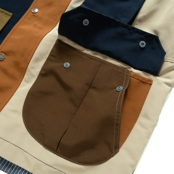 (JK402) Colorblock Parka