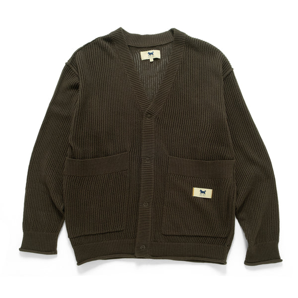 (CD106) Knit Mesh Cardigan