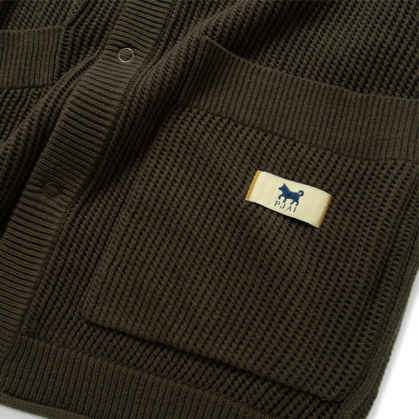 (CD106) Knit Mesh Cardigan